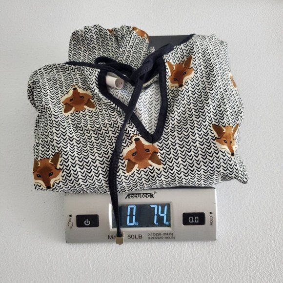 A Collection Lojas Renner Womens Fox Print Novelty Blouse Size P (US S) Keyhole - Picture 12 of 12